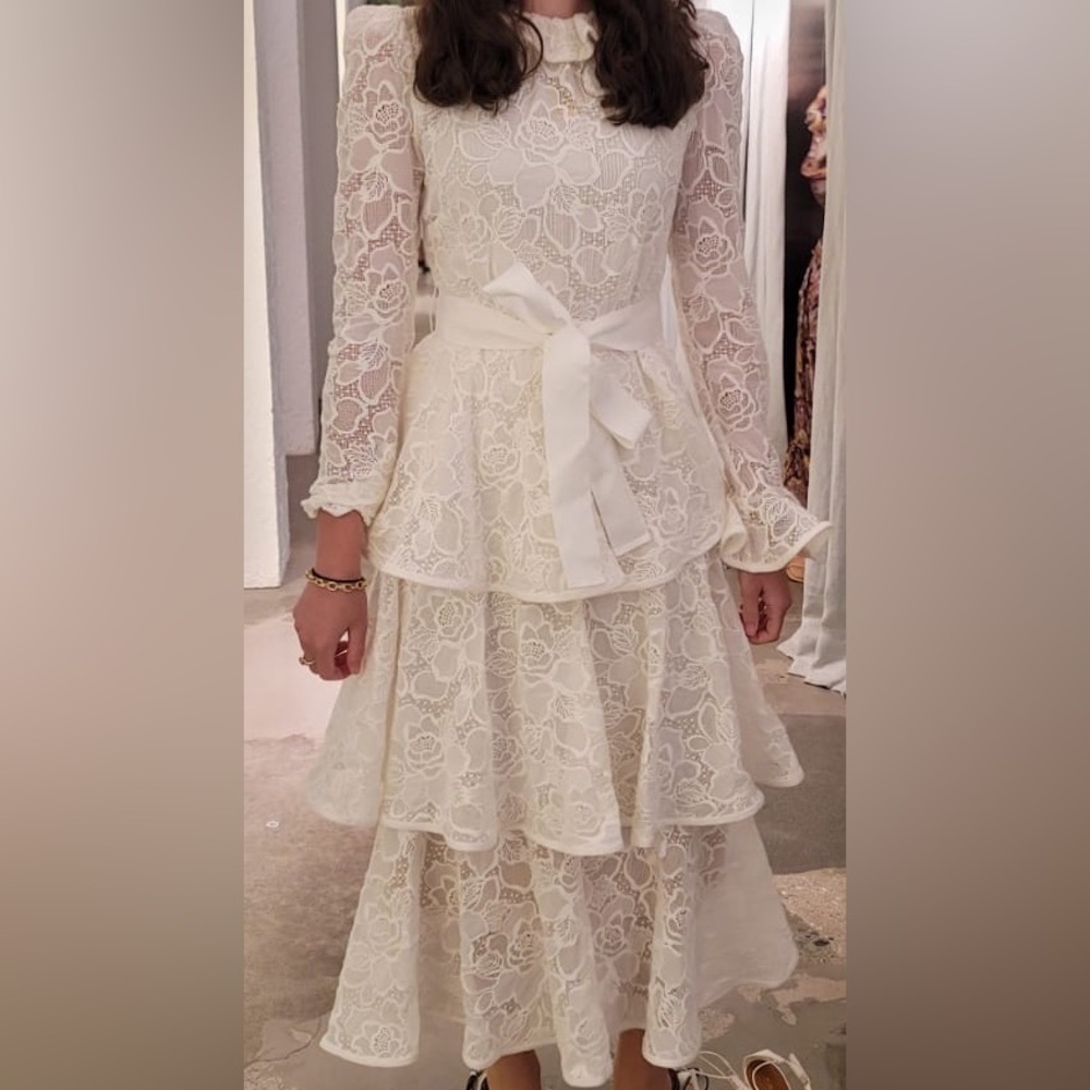 Zimmermann Cream Lace Wedding Dress